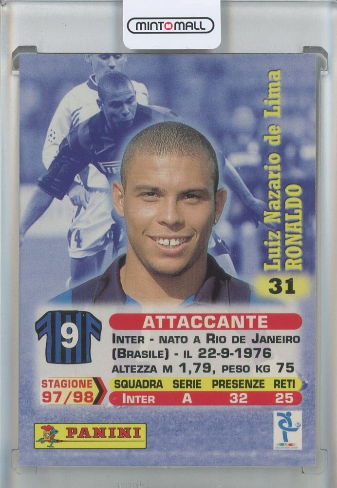 1999 Panin Calcio Ronaldo FC Internazionale Milano