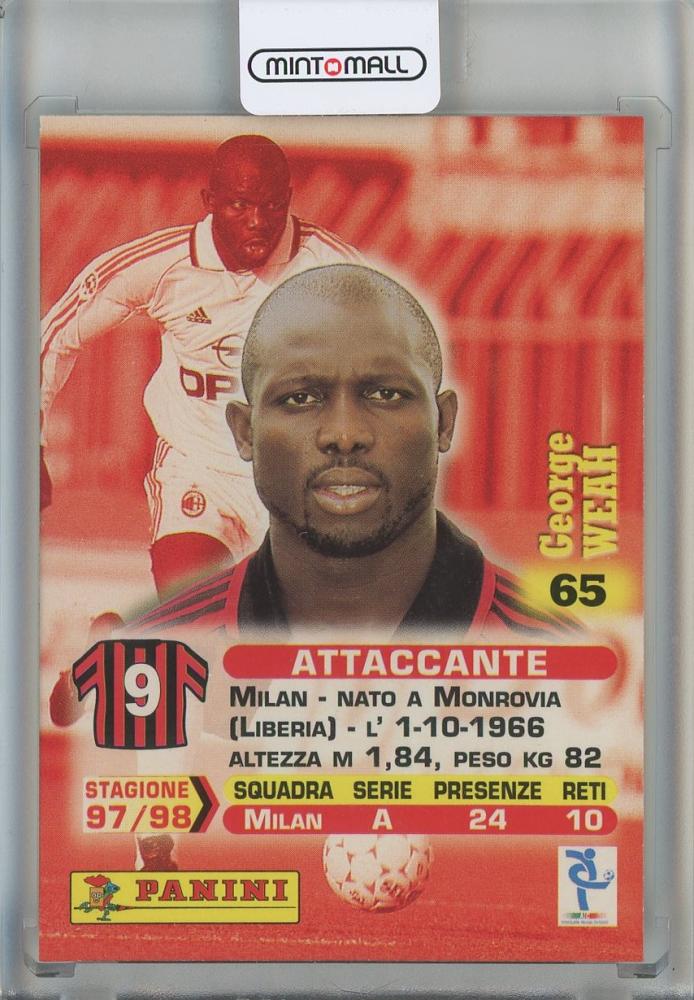 1999 Panin Calcio George Weah AC Milan