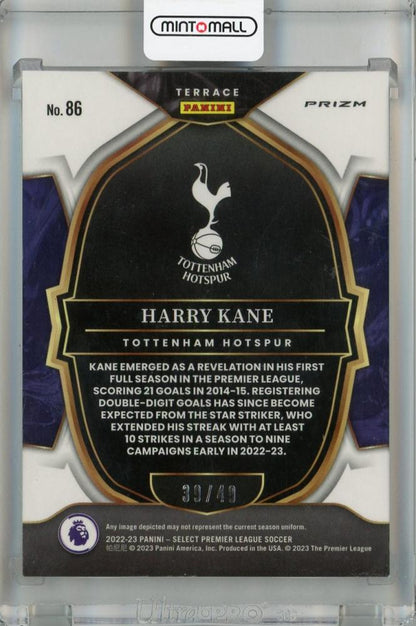 2022-23 Panini Select Premier League Harry Kane Terrace Tie-Dye #86 ※Backside Condition Hard 39/49 Tottenham Hotspur