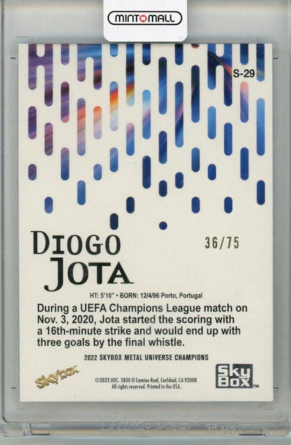 2022 Upper Deck Sky Box Diogo Jota 36/75