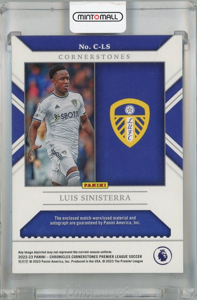 2022-23 Panini Chronicles Leeds United Luis Sinisterra Cornerstones Premier League(ROOKIE YEAR!) 080/139 *minor stain on back