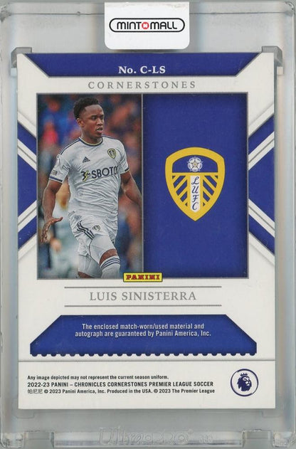 2022-23 Panini Chronicles Leeds United Luis Sinisterra Cornerstones Premier League(ROOKIE YEAR!) 080/139 *minor stain on back