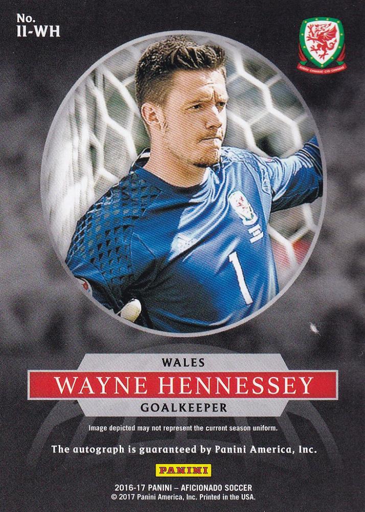 2017 Panini Aficionado Wales Wayne Hennessey International Ink Artist’s Proof Bronze Parallel card 27 of 49