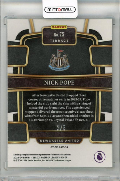 2023-24 PANINI Select English Premier League Nick Pope Green #753/5 Newcastle United