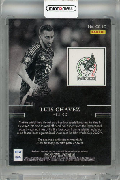 2024-25 Panini Noir FIFA Luis Chavez Casting Call Materials #20 Sample with White Backing 46/65 Mexico