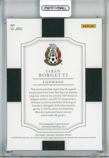 2018 Panini National Treasures Soccer Jared Borgetti Unparalleled Autographs/#U-JBO42/50