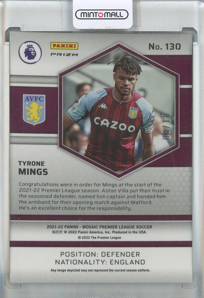 2021-22 Panini Mosaic English Premier League Tyrone Mings Mosaic Gold #13003/10 Aston Villa