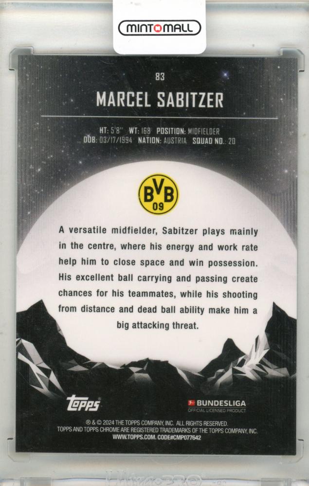 2024 Topps Mid Night Marcel Sabitzer 04/25