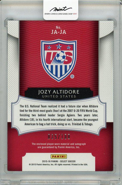 2015-16 PANINI Select Jozy Altidore Autograph035/100