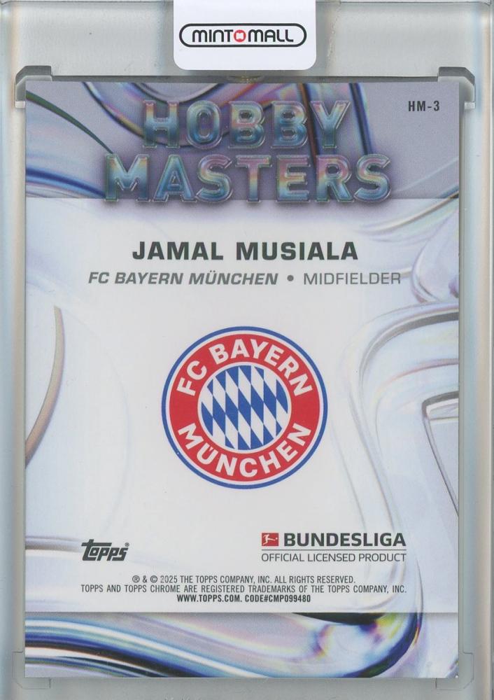 2024-25 Topps Chrome Bundesliga Jamal Musiala Hobby Masters #HM3 FC Bayern Munchen