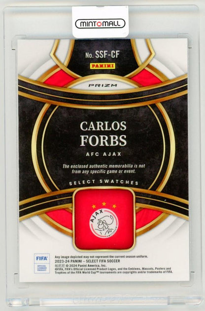 2023-24 Panini Select FIFA Carlos Forbs Select SwatchesSSF-CF AFC Ajax