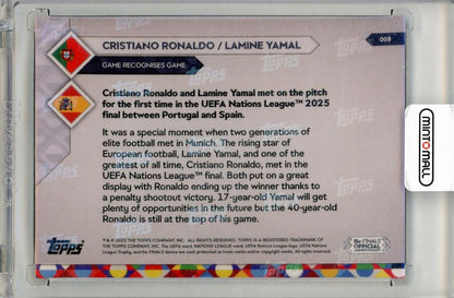 2025 Topps Now Cristiano Ronaldo / Lamine Yamal Portugal / Spain