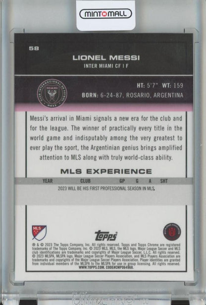 2023 Topps MLS Major League Soccer Lionel Messi Base Image Variations #58