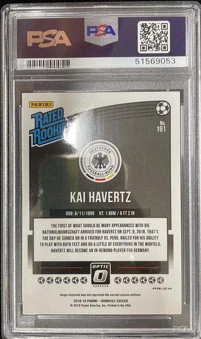 2018-19 Donruss Germany Kai Havertz Base Optic Holo Parallel trading card