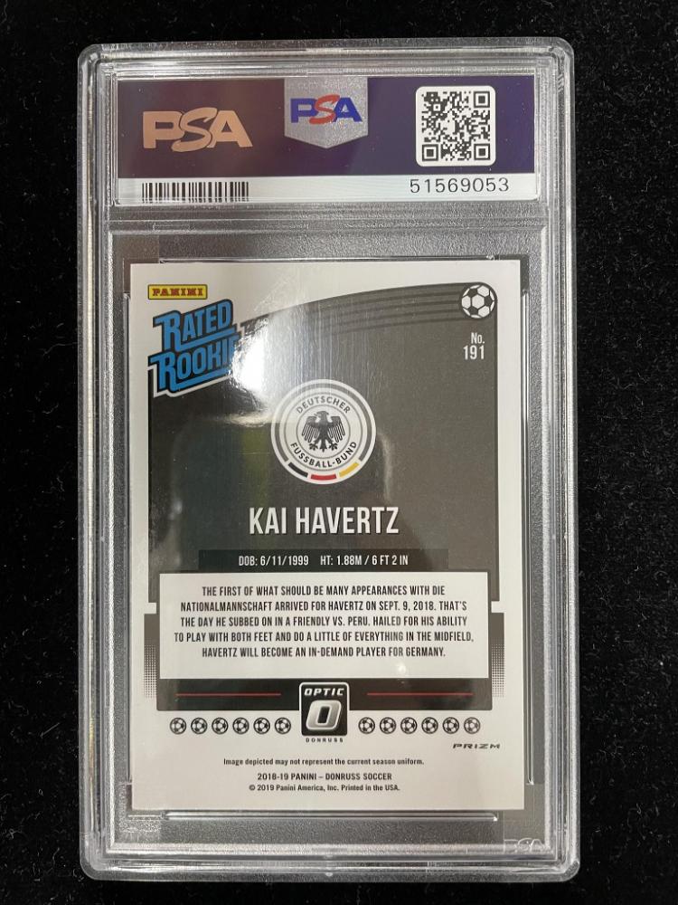 2018-19 Donruss Germany Kai Havertz Base Optic Holo Parallel trading card