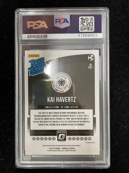 2018-19 Donruss Germany Kai Havertz Base Optic Holo Parallel trading card