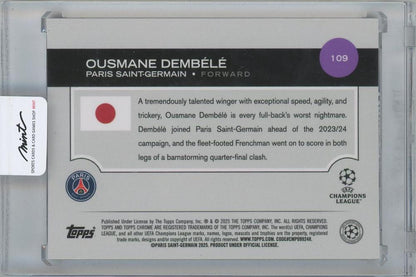 2024-25 TOPPS UEFA Japan Edition Soccer Gold Mojo Refractor #109 / OUSMANE DEMBELE(Paris Saint-Germain) 37/50