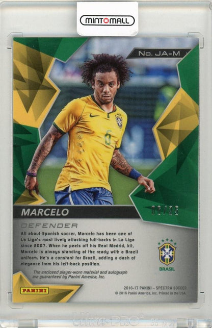 2016 Panini Spectra Marcelo Jersey Autographs Pink Parallels6/25 Brazil