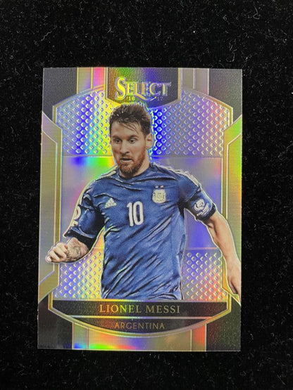 2016-17 Panini Select Argentina Lionel Messi Base Terrace Silver Parallel trading card