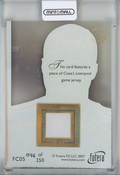 2007 Futera Djibril Cissé Jersey 046/250 Liverpool FC