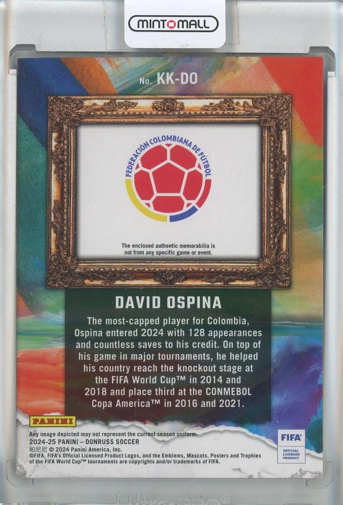 2024-25 Donruss David Ospina Kit Kings #1 Colombia