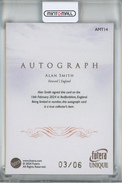 2024 Futera Unique World Football Alan Smith Autograph03/06 England