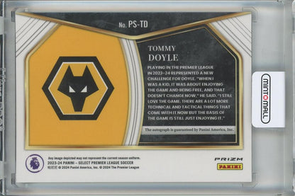 2023-24 Select English Premier League Tommy Doyle Pitchside Signatures #8 Wolverhampton Wanderers