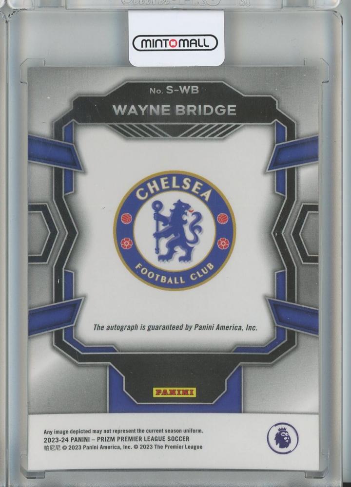 2023-24 Panini Prizm English Premier League Wayne Bridge Signatures #10 Chelsea FC