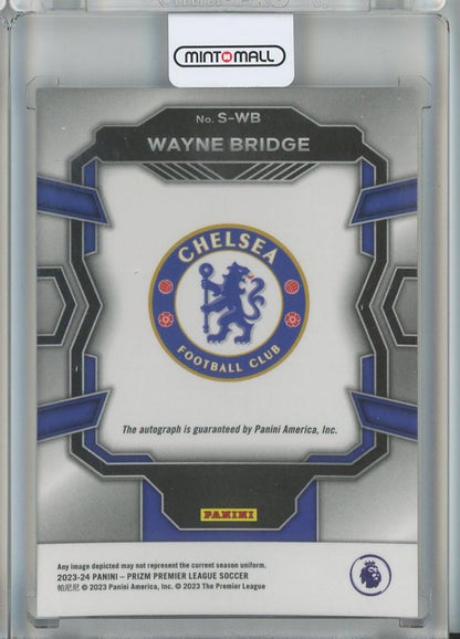 2023-24 Panini Prizm English Premier League Wayne Bridge Signatures #10 Chelsea FC