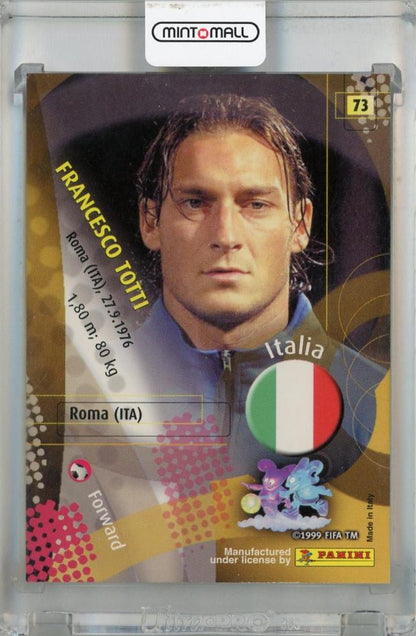 2002 Panini World Cup Francesco Totti #73 Italy with scratches and white flaking