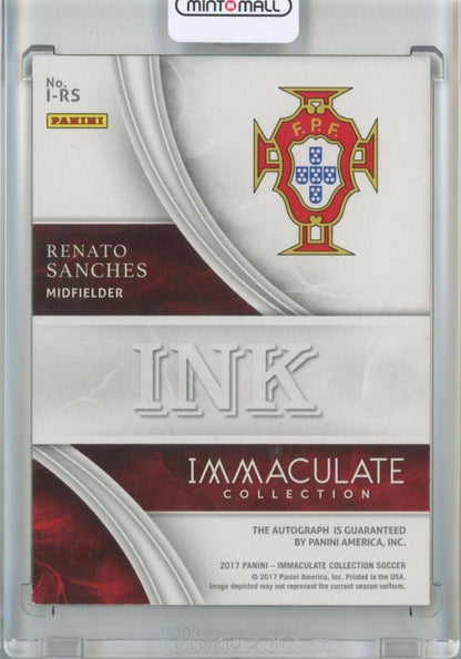 2017 Panini Immaculate Collection Soccer Renato Sanches Ink Autographs 59/65