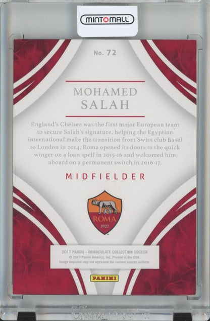 2017 Panini Immaculate Collection Soccer Mohamed Salah Base/#72 60/75