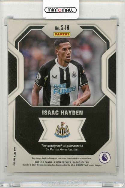 2021-22 PANINI Prizm English Premier League Isaac Hayden Signatures Prizms Choice #28 Newcastle United