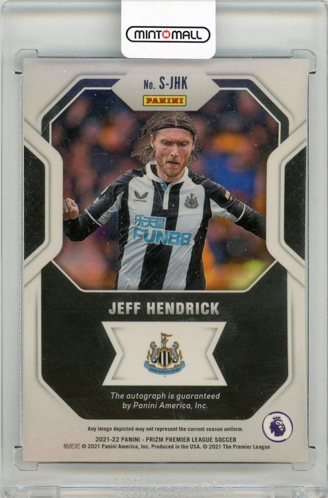 2021-22 PANINI Prizm English Premier League Jeff Hendrick Signatures #34 Newcastle United