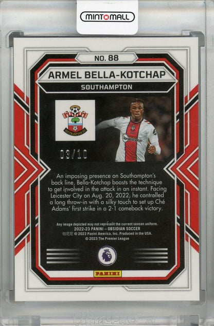 2022-23 Panini Obsidian Southampton Armel Bella-Kotchap Base Red Flood #88(Parallel) 03/10
