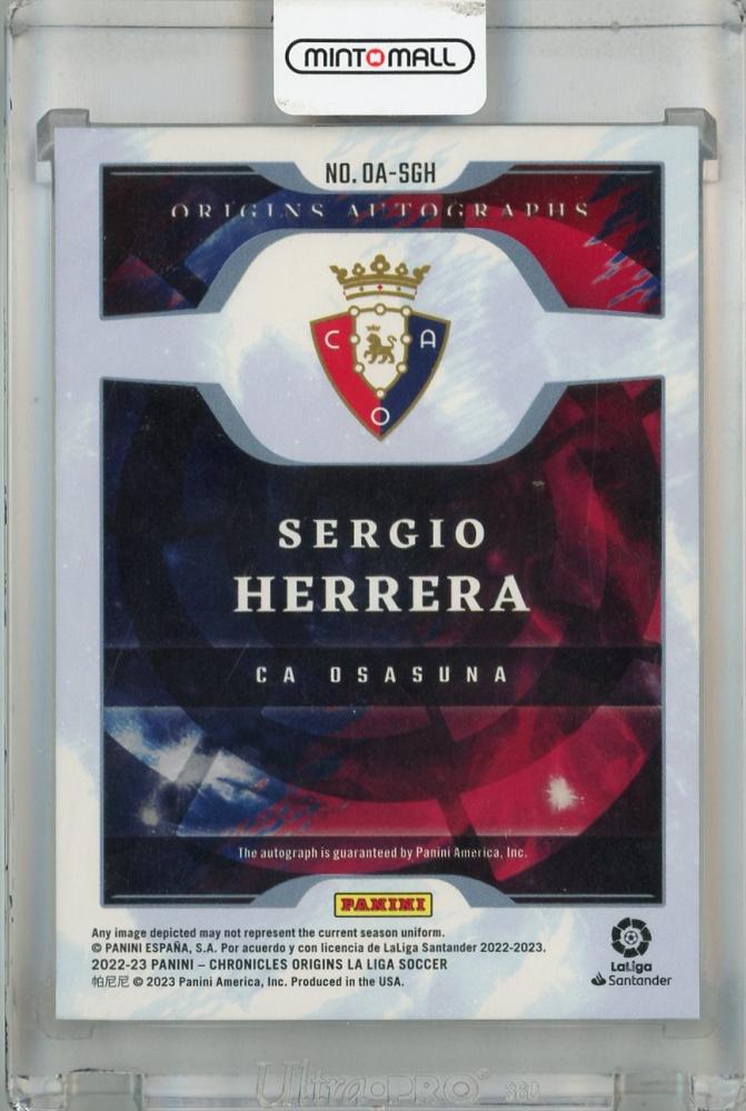 2022-23 Panini Chronicles CA Osasuna Sergio Herrera Origins Autographs La Liga #2 155/299