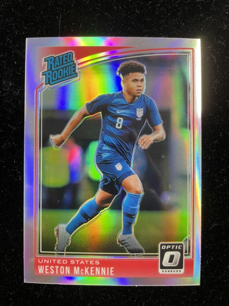 2018-19 Panini Donruss United States Weston McKennie Base Optic Holo trading card