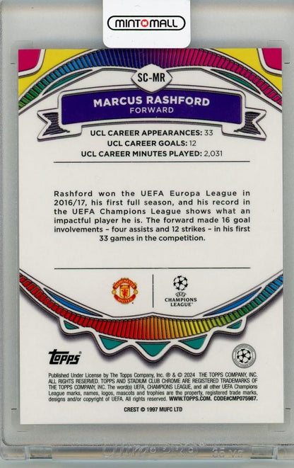 2024 TOPPS UEFA CHAMPIONSS LEAGUE Marcus Rashford 05/50 Manchester United