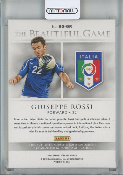 2015 Donruss Giuseppe Rossi The Beautiful Game Signatures #5787/99 Italy
