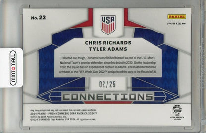 2024 PANINI PRIZM COPA AMERICA USA Chris Richards/Tyler adams 02/25 USA