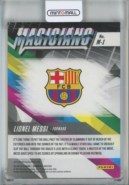 2018-19 Donruss Lionel Messi Magicians #1 FC Barcelona