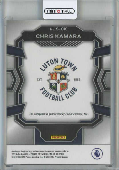 2023-24 Panini Prizm English Premier League Chris Kamara Signatures #5 Luton Town FC