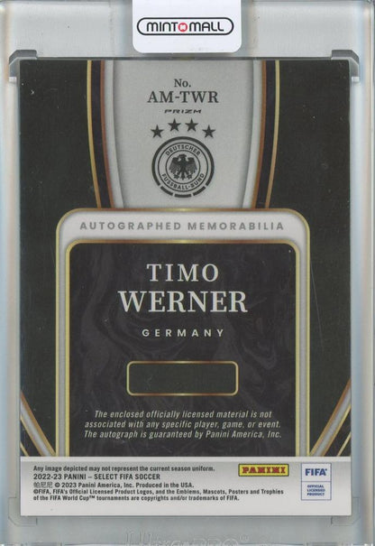 2022-23 Select FIFA Timo Werner Autographed Memorabilia #4 Germany