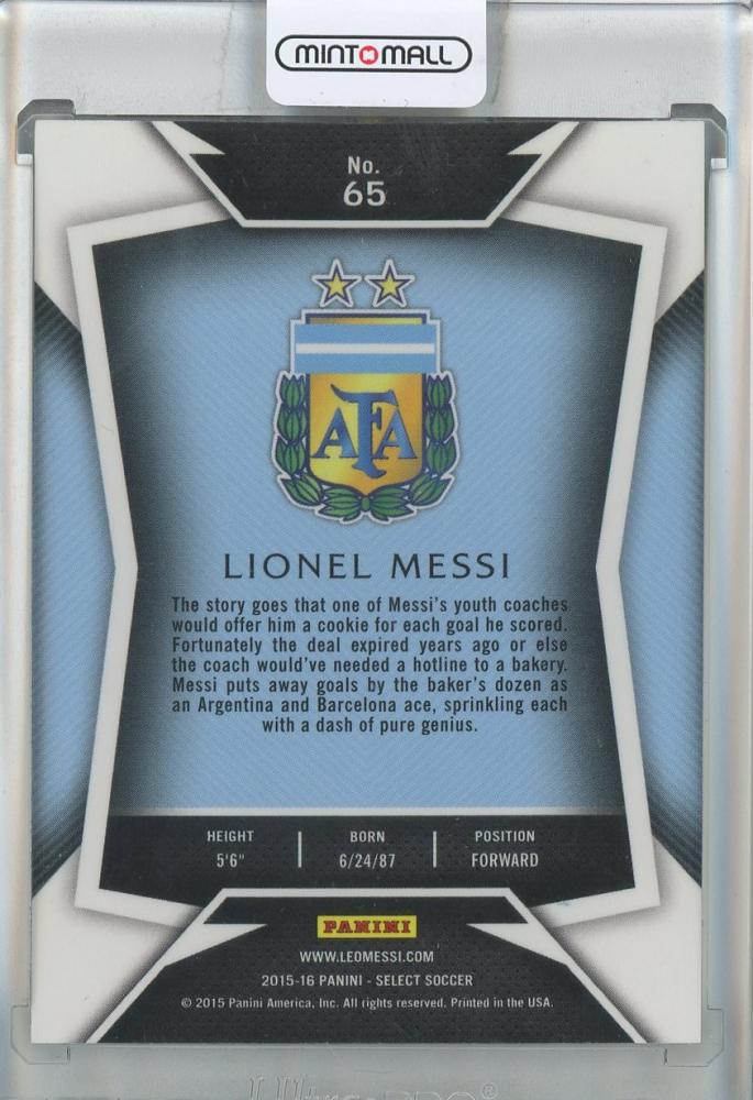 2015-16 Select Lionel Messi #65 Argentina