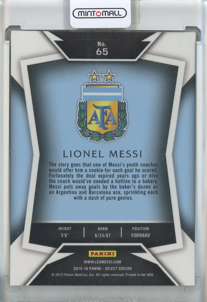 2015-16 Select Lionel Messi #65 Argentina