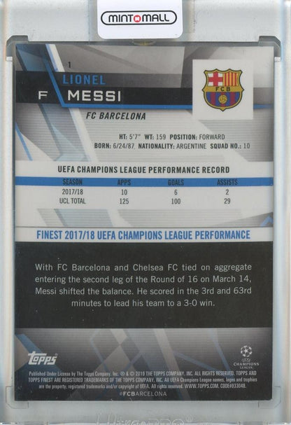 2018-19 Finest UEFA Champions League Lionel Messi #1 FC Barcelona
