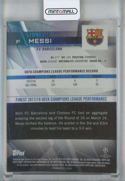 2018-19 Finest UEFA Champions League Lionel Messi #1 FC Barcelona
