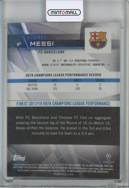 2018-19 Finest UEFA Champions League Lionel Messi #1 FC Barcelona