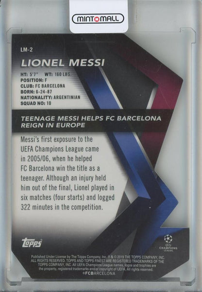2018-19 Finest UEFA Champions League Lionel Messi Careers #LM2 FC Barcelona