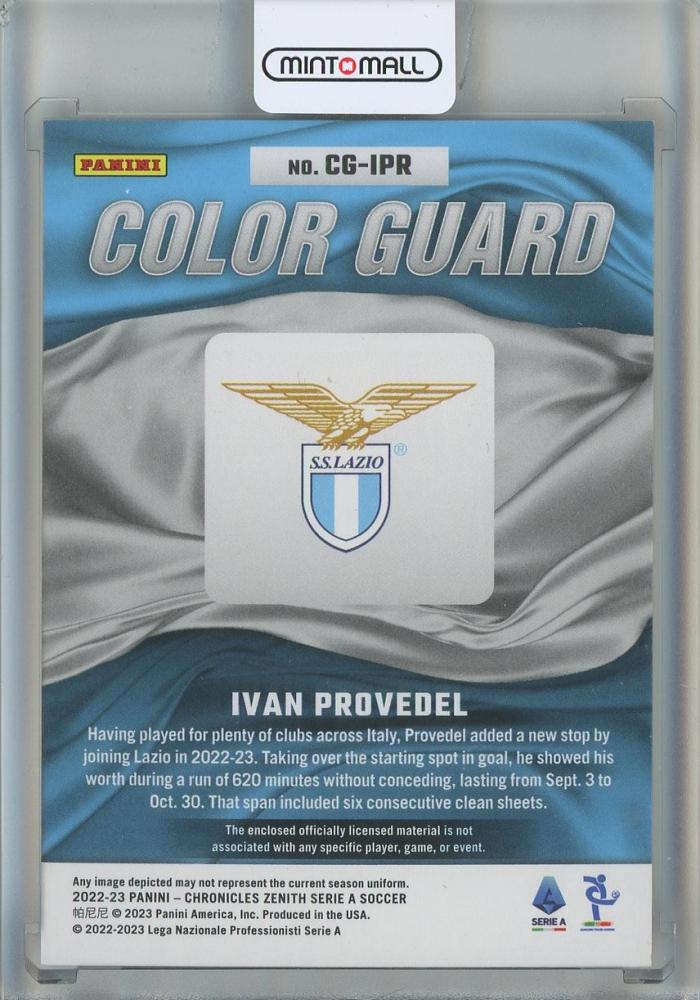 2022-23 Panini Chronicles Ivan Provedel Serie A Color Guard Relics #22197/232 SS Lazio